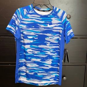 Boys Nike Pro Camo Print T-shirt - Size Large